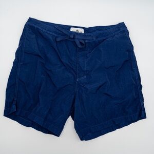 size L Stone Island Marina Nylon Metal Swim Shorts Navy Blue